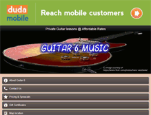 Tablet Screenshot of guitar6music.com